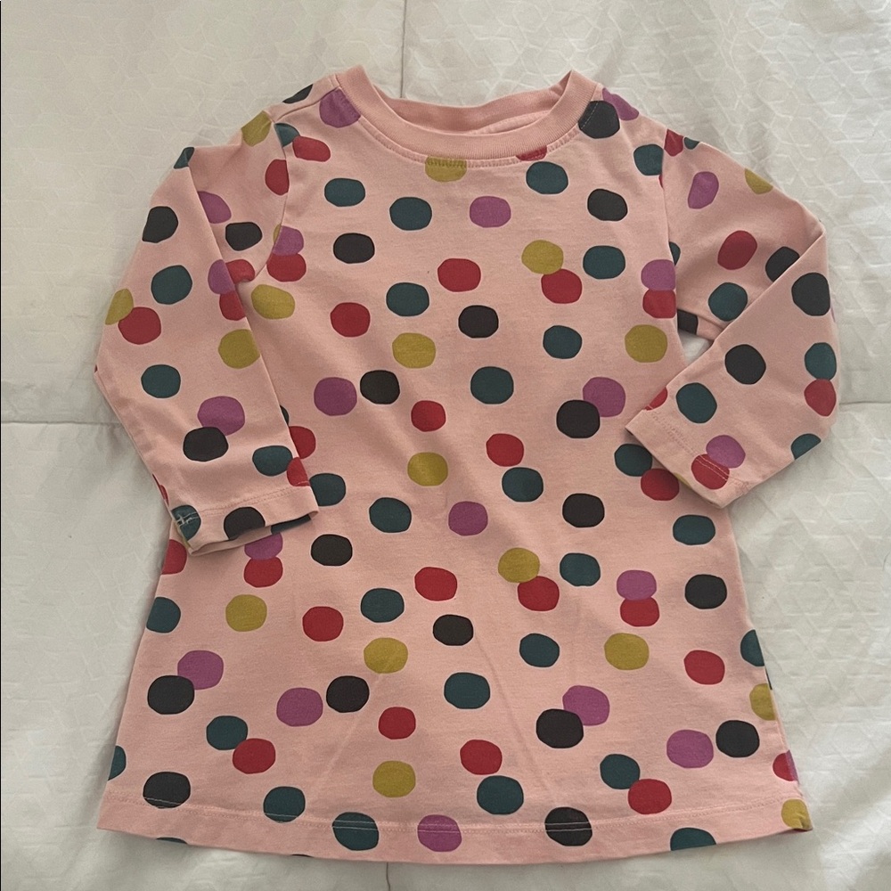 Hanna Andersson Pink Multicolor Polka Dot Dress
